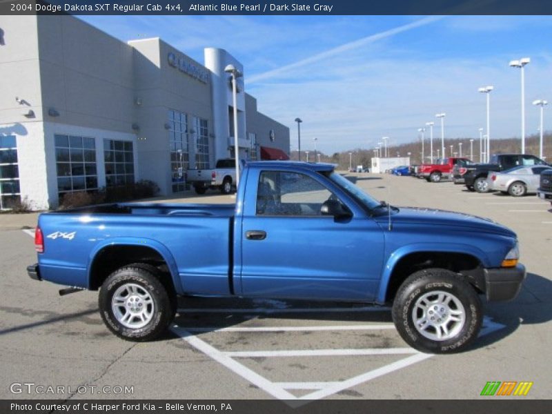 Atlantic Blue Pearl / Dark Slate Gray 2004 Dodge Dakota SXT Regular Cab 4x4