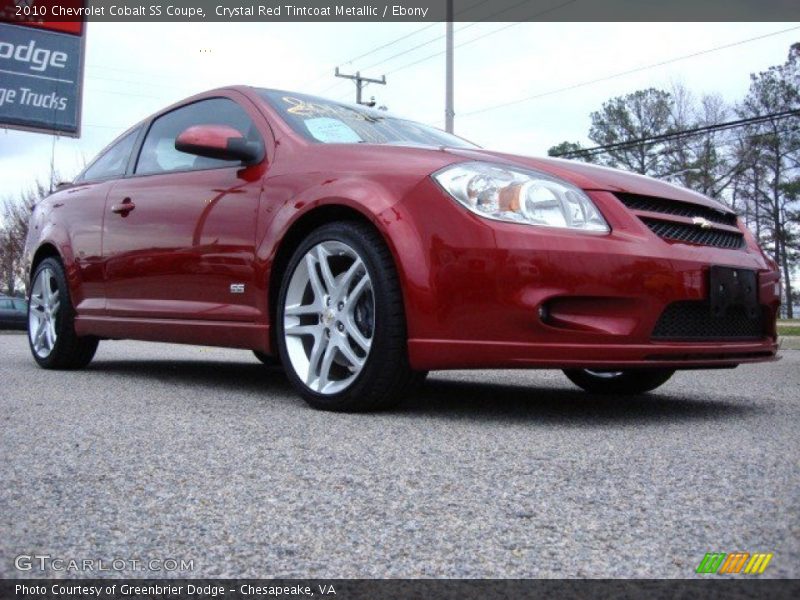 Crystal Red Tintcoat Metallic / Ebony 2010 Chevrolet Cobalt SS Coupe