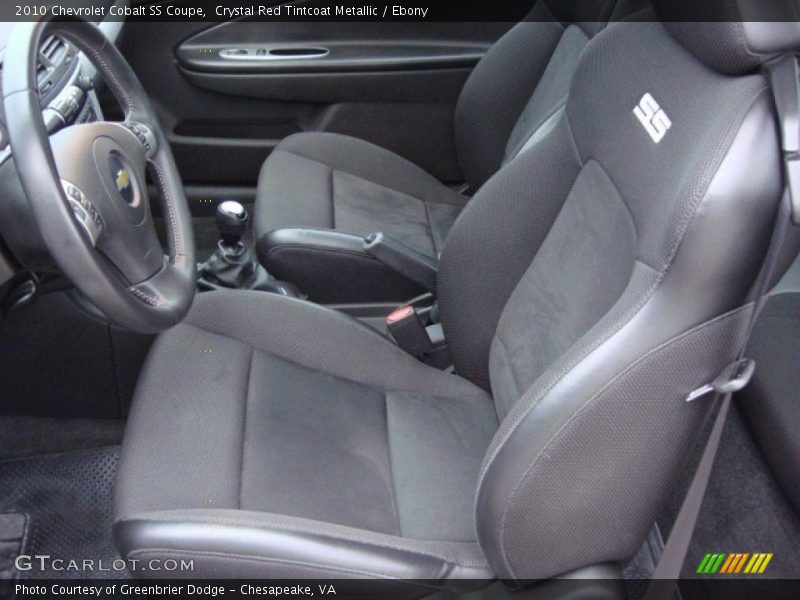  2010 Cobalt SS Coupe Ebony Interior