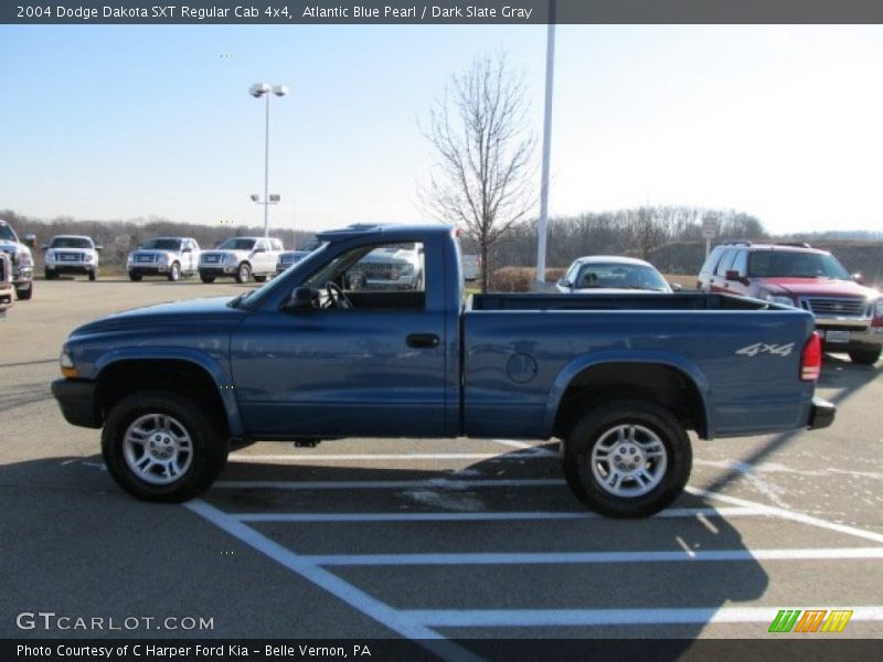 Atlantic Blue Pearl / Dark Slate Gray 2004 Dodge Dakota SXT Regular Cab 4x4