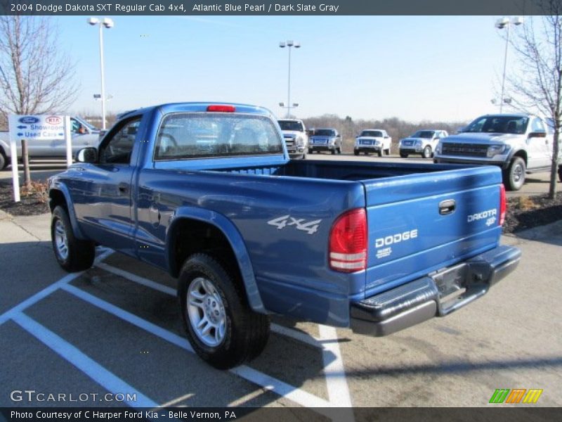 Atlantic Blue Pearl / Dark Slate Gray 2004 Dodge Dakota SXT Regular Cab 4x4