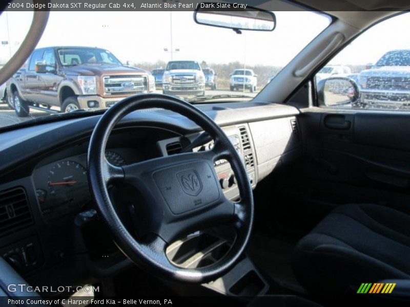 Atlantic Blue Pearl / Dark Slate Gray 2004 Dodge Dakota SXT Regular Cab 4x4