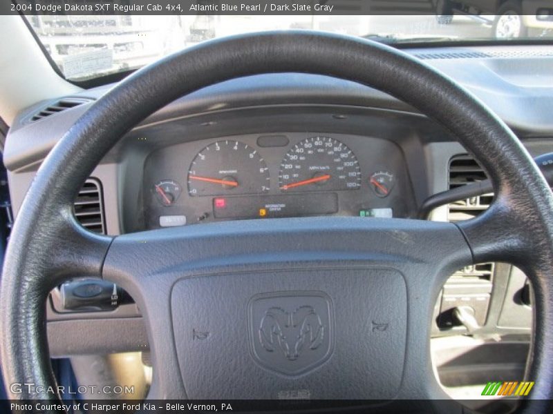 Atlantic Blue Pearl / Dark Slate Gray 2004 Dodge Dakota SXT Regular Cab 4x4