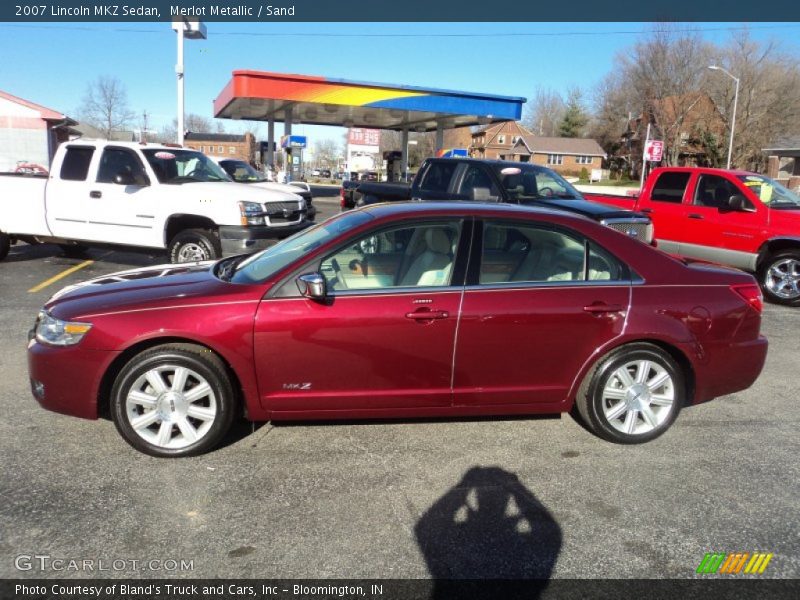 Merlot Metallic / Sand 2007 Lincoln MKZ Sedan