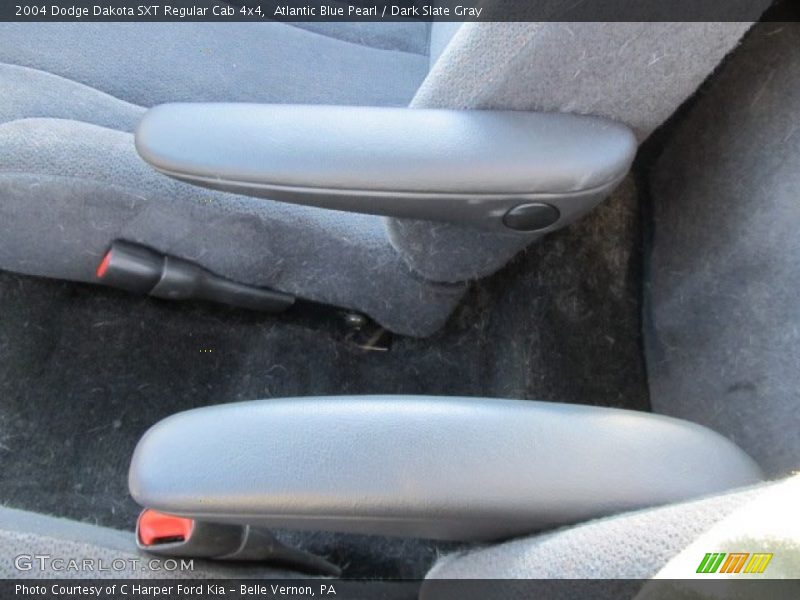 Atlantic Blue Pearl / Dark Slate Gray 2004 Dodge Dakota SXT Regular Cab 4x4