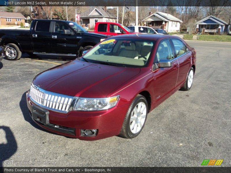 Merlot Metallic / Sand 2007 Lincoln MKZ Sedan