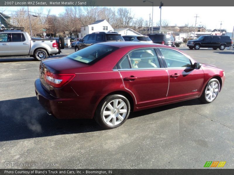 Merlot Metallic / Sand 2007 Lincoln MKZ Sedan