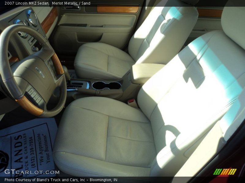 Merlot Metallic / Sand 2007 Lincoln MKZ Sedan