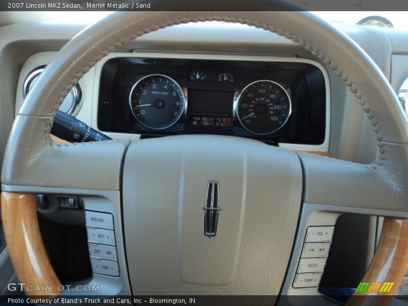 Merlot Metallic / Sand 2007 Lincoln MKZ Sedan