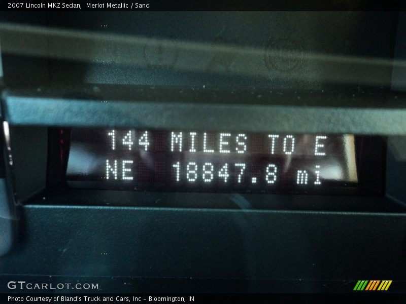 Merlot Metallic / Sand 2007 Lincoln MKZ Sedan