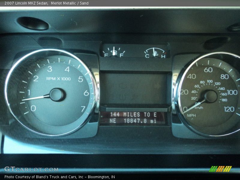 Merlot Metallic / Sand 2007 Lincoln MKZ Sedan