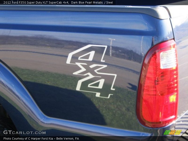 Dark Blue Pearl Metallic / Steel 2012 Ford F350 Super Duty XLT SuperCab 4x4