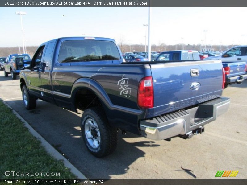 Dark Blue Pearl Metallic / Steel 2012 Ford F350 Super Duty XLT SuperCab 4x4
