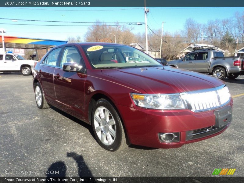 Merlot Metallic / Sand 2007 Lincoln MKZ Sedan