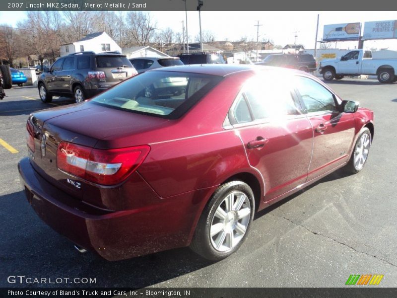 Merlot Metallic / Sand 2007 Lincoln MKZ Sedan