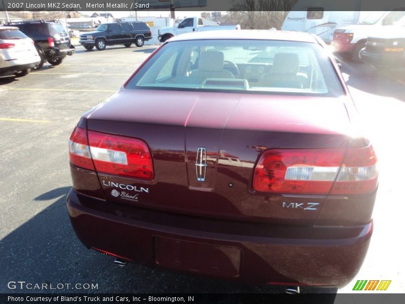 Merlot Metallic / Sand 2007 Lincoln MKZ Sedan