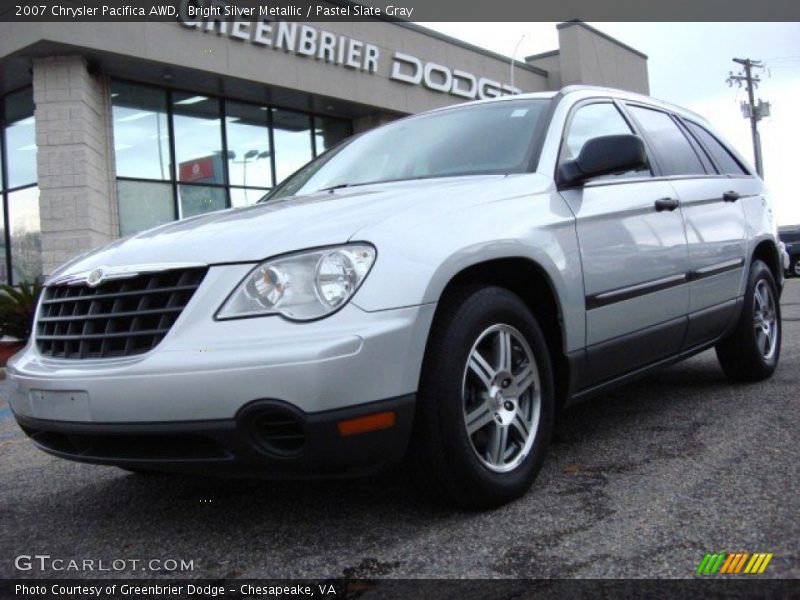 Bright Silver Metallic / Pastel Slate Gray 2007 Chrysler Pacifica AWD