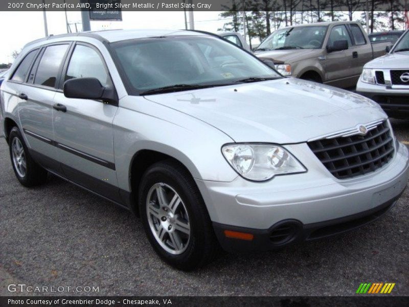 Bright Silver Metallic / Pastel Slate Gray 2007 Chrysler Pacifica AWD