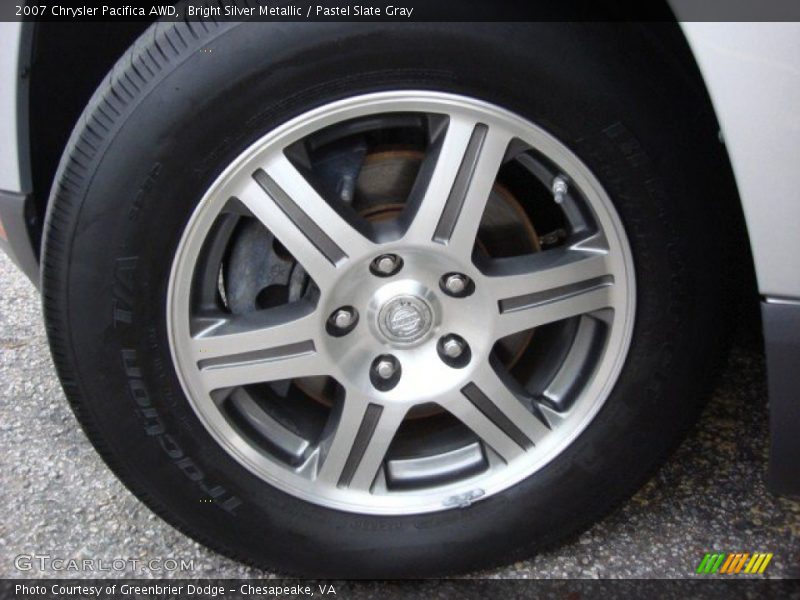 Bright Silver Metallic / Pastel Slate Gray 2007 Chrysler Pacifica AWD