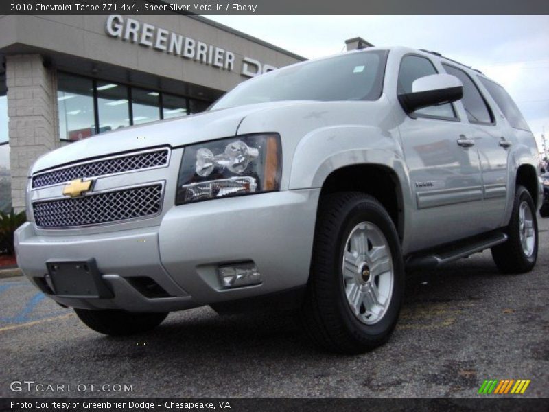 Sheer Silver Metallic / Ebony 2010 Chevrolet Tahoe Z71 4x4