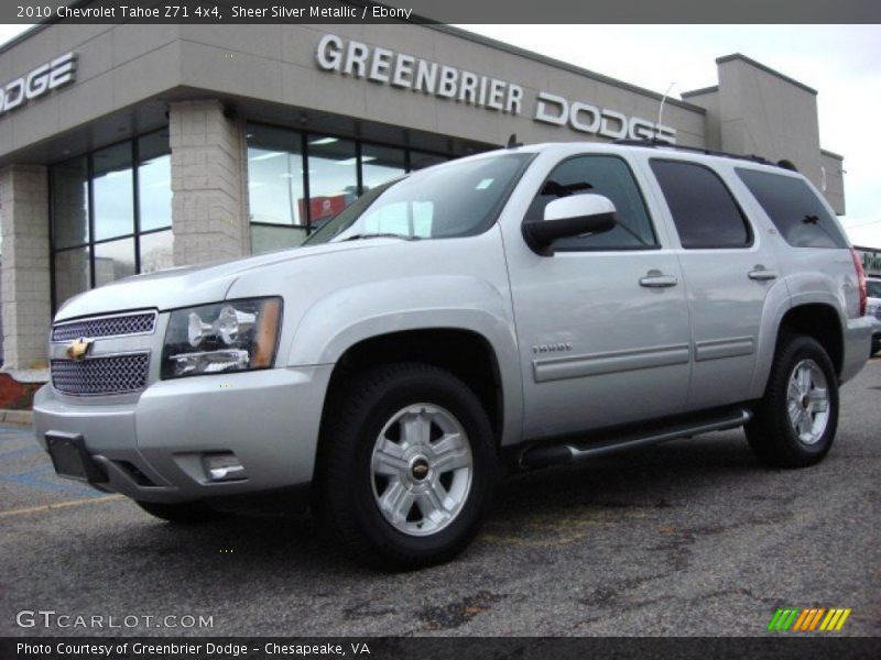 Sheer Silver Metallic / Ebony 2010 Chevrolet Tahoe Z71 4x4