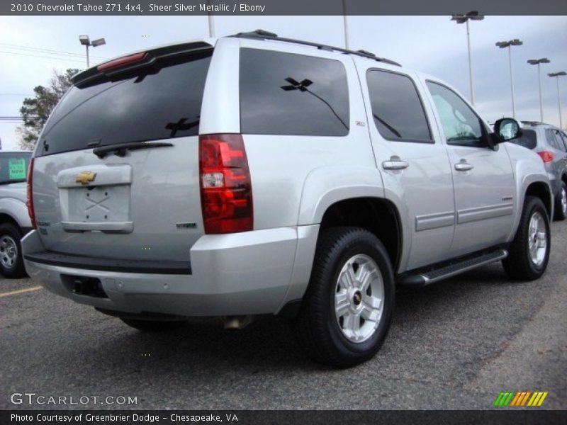 Sheer Silver Metallic / Ebony 2010 Chevrolet Tahoe Z71 4x4