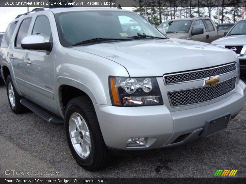 Sheer Silver Metallic / Ebony 2010 Chevrolet Tahoe Z71 4x4