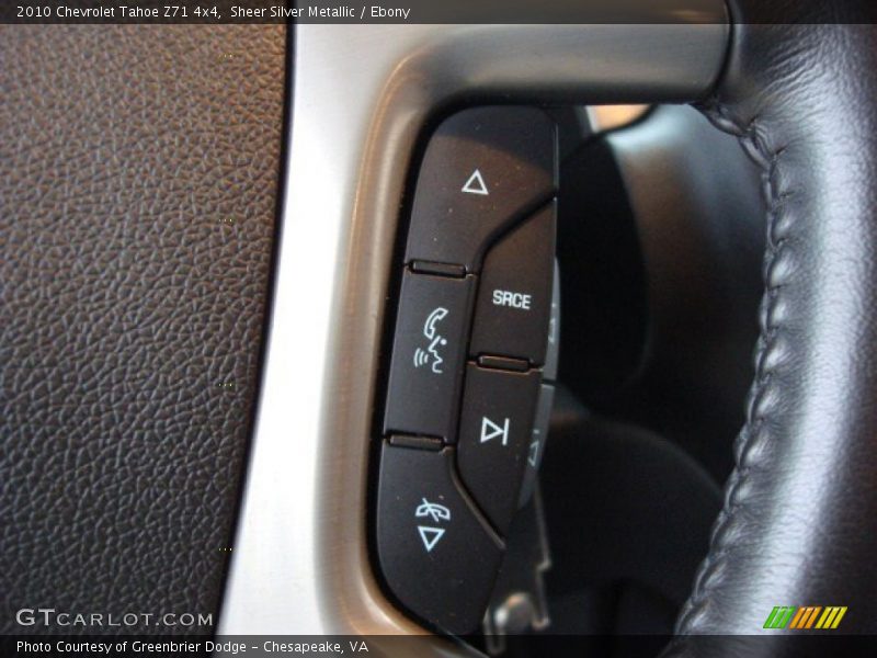 Sheer Silver Metallic / Ebony 2010 Chevrolet Tahoe Z71 4x4