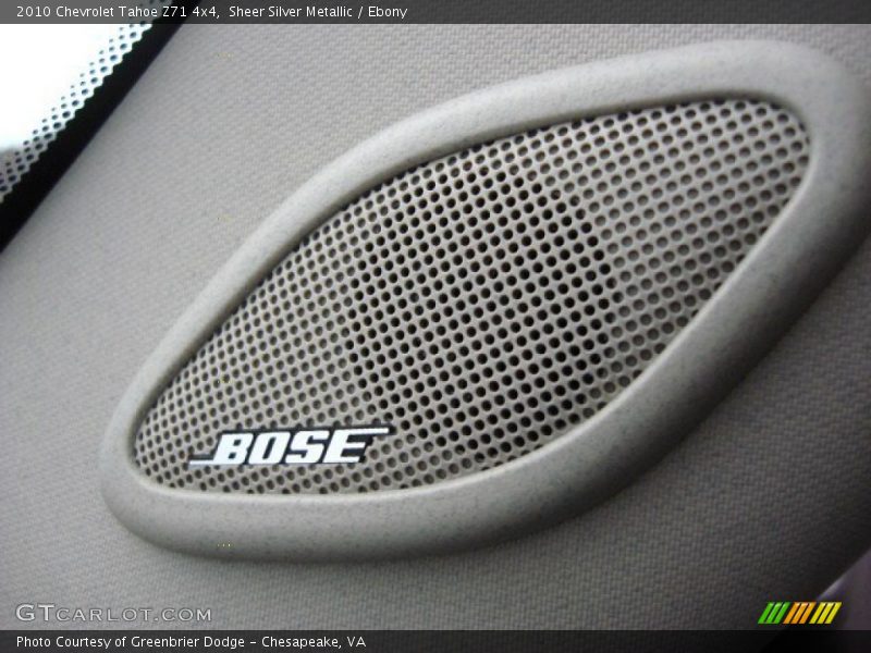 Sheer Silver Metallic / Ebony 2010 Chevrolet Tahoe Z71 4x4
