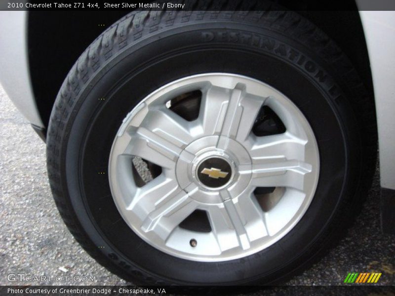 Sheer Silver Metallic / Ebony 2010 Chevrolet Tahoe Z71 4x4