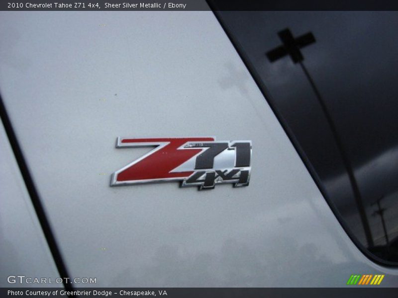 Sheer Silver Metallic / Ebony 2010 Chevrolet Tahoe Z71 4x4