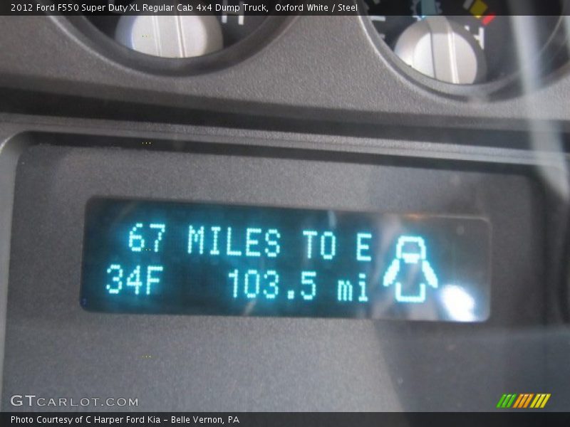 Oxford White / Steel 2012 Ford F550 Super Duty XL Regular Cab 4x4 Dump Truck