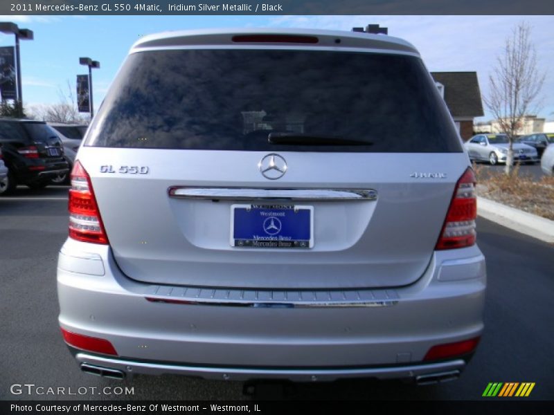 Iridium Silver Metallic / Black 2011 Mercedes-Benz GL 550 4Matic