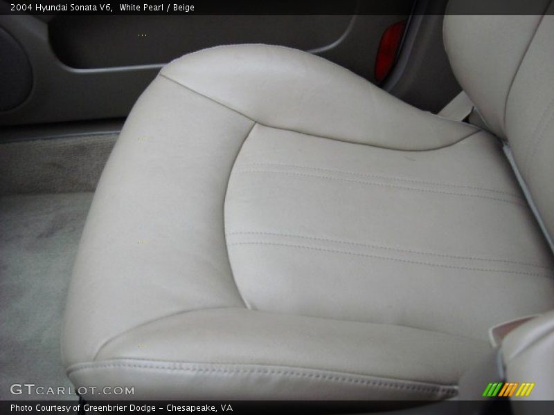 White Pearl / Beige 2004 Hyundai Sonata V6