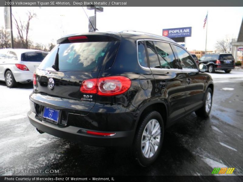 Deep Black Metallic / Charcoal 2009 Volkswagen Tiguan SE 4Motion