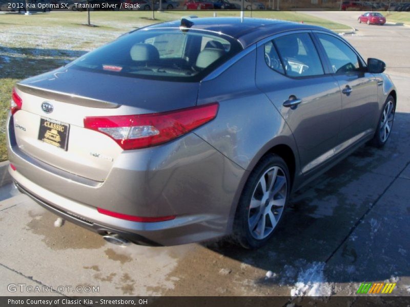 Titanium Silver / Black 2012 Kia Optima SX