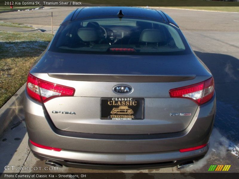 Titanium Silver / Black 2012 Kia Optima SX