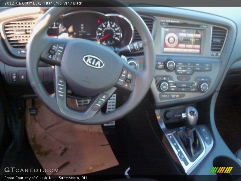 Titanium Silver / Black 2012 Kia Optima SX