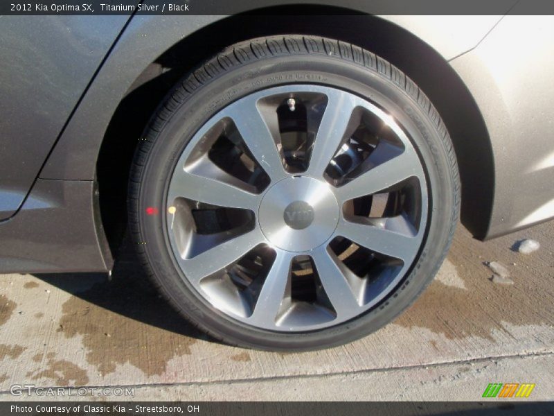Titanium Silver / Black 2012 Kia Optima SX