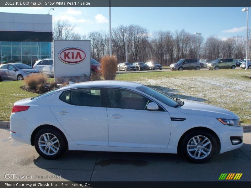 Snow White Pearl / Beige 2012 Kia Optima LX