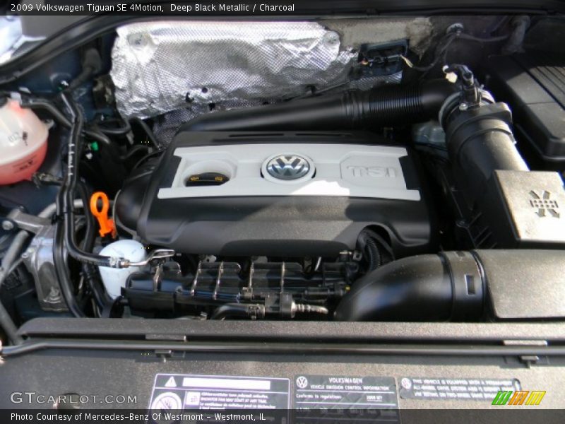 Deep Black Metallic / Charcoal 2009 Volkswagen Tiguan SE 4Motion