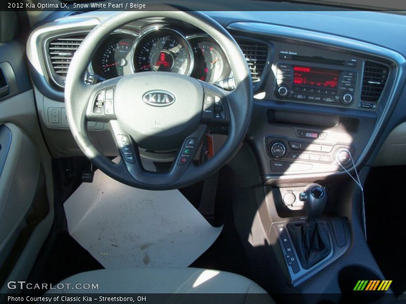 Snow White Pearl / Beige 2012 Kia Optima LX