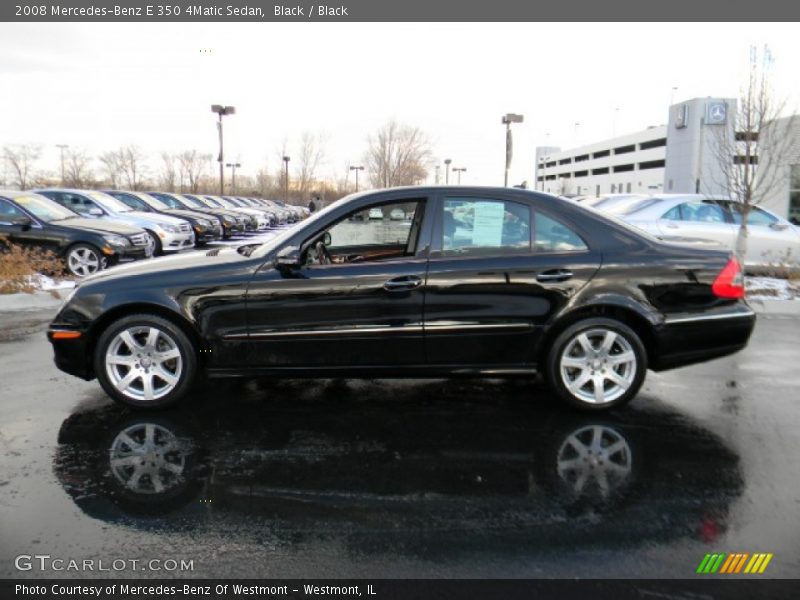 Black / Black 2008 Mercedes-Benz E 350 4Matic Sedan