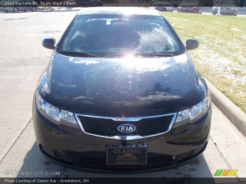 Ebony Black / Black 2012 Kia Forte EX