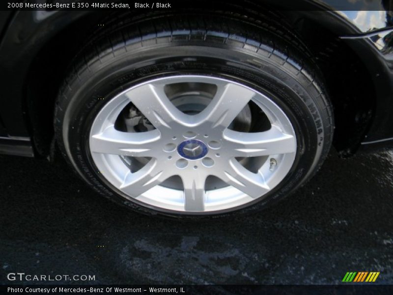 Black / Black 2008 Mercedes-Benz E 350 4Matic Sedan