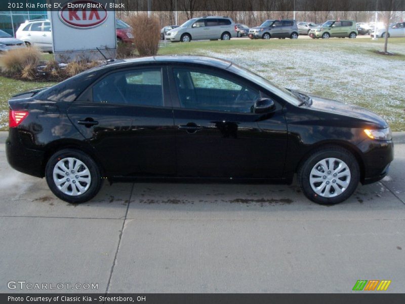Ebony Black / Black 2012 Kia Forte EX