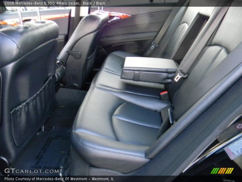 Black / Black 2008 Mercedes-Benz E 350 4Matic Sedan