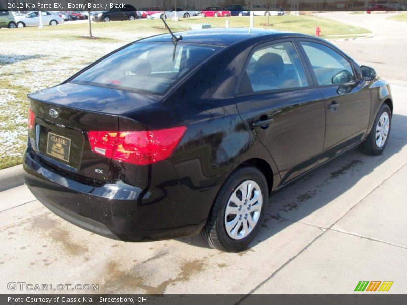 Ebony Black / Black 2012 Kia Forte EX