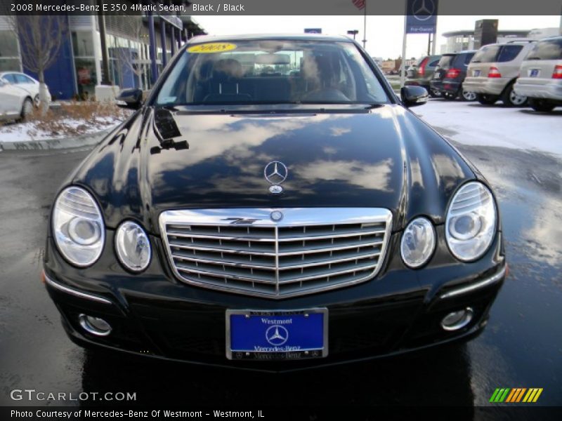 Black / Black 2008 Mercedes-Benz E 350 4Matic Sedan