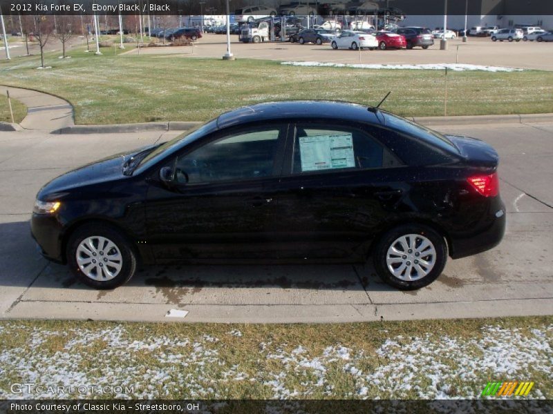 Ebony Black / Black 2012 Kia Forte EX